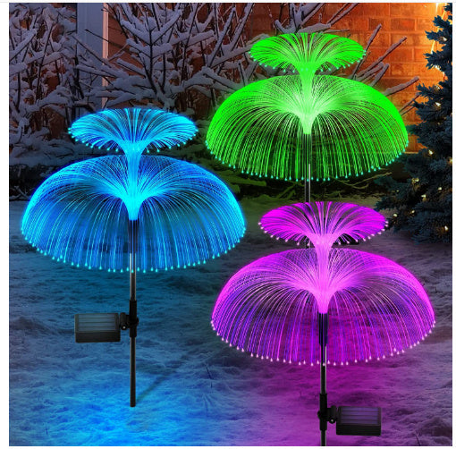 Solar Colorful LED Jellyfish Light for Outdoor Garden Decoration