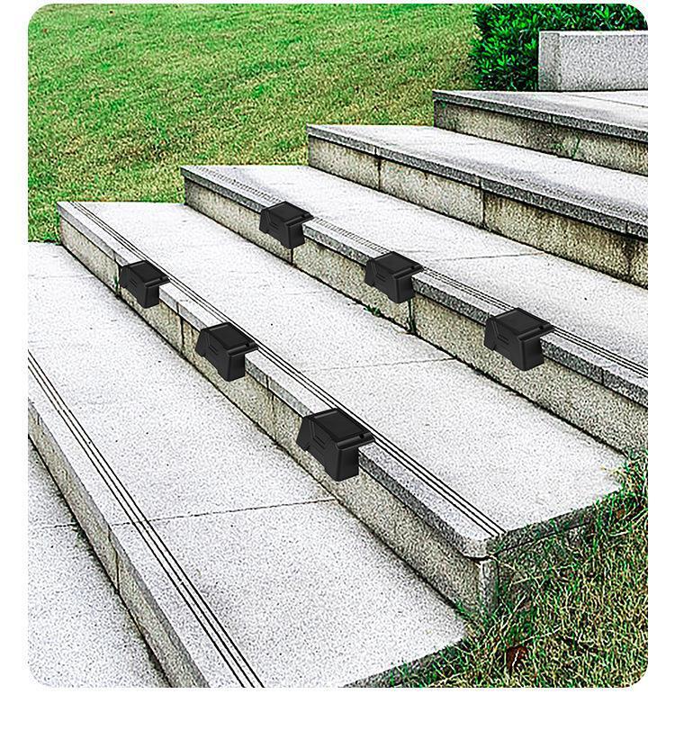 Solar Outdoor Step Railing Stair Light – Weatherproof Modern Design, Easy Installation