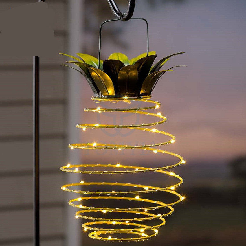 Pineapple Solar Fairy Lights – Waterproof & Warm Glow