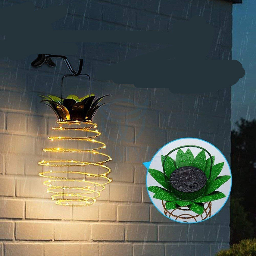 Pineapple Solar Fairy Lights – Waterproof & Warm Glow