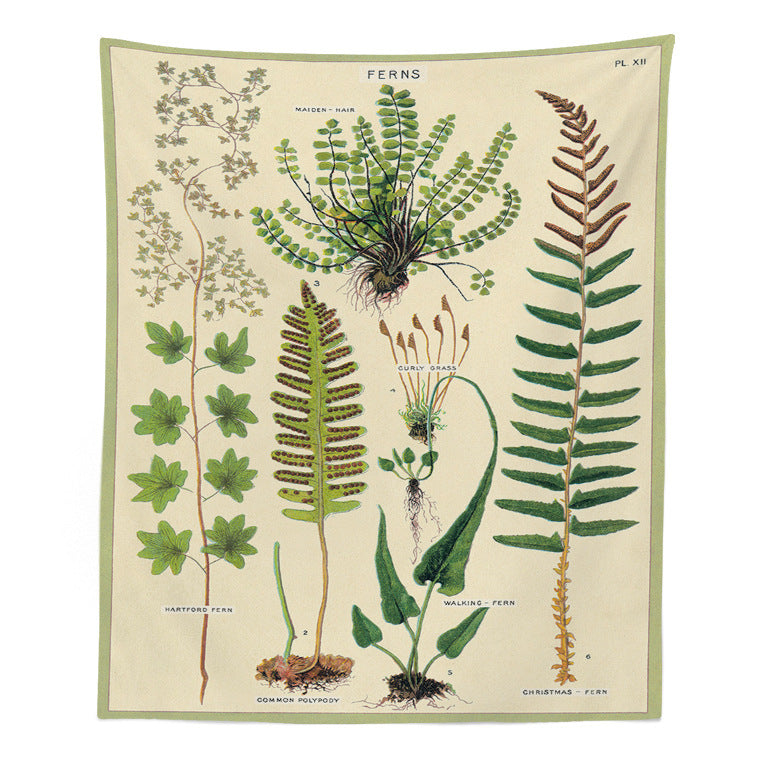Botanical Wildflower Tapestry – Boho Hippie Wall Hanging & Home Decor