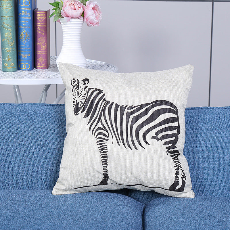 British Style Square Pillow Personality Fawn Home Sofa Cushion