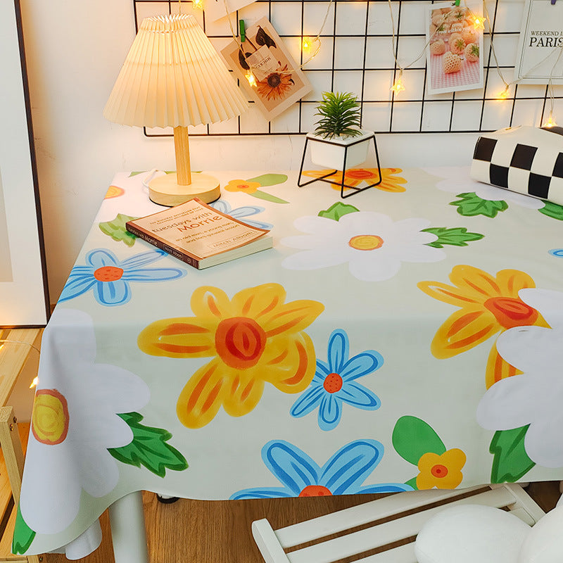 Waterproof And Oil-proof Tablecloth Coffee Table Mats Student Desk Decorative Cloth