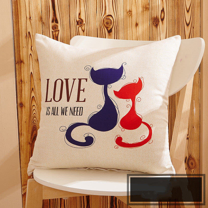 Cartoon sofa pillowcase