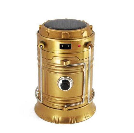 LED Solar Camping Lantern – Collapsible Waterproof USB Rechargeable Light