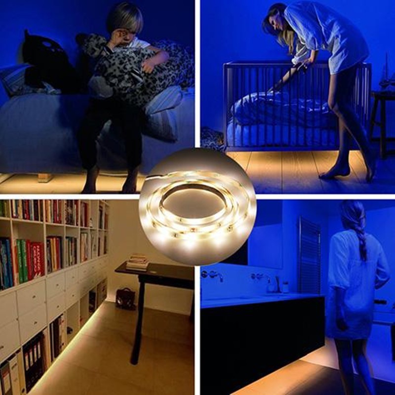 Smart Bed Night Light – Soft Glow LED for Bedroom Safety & Comfort