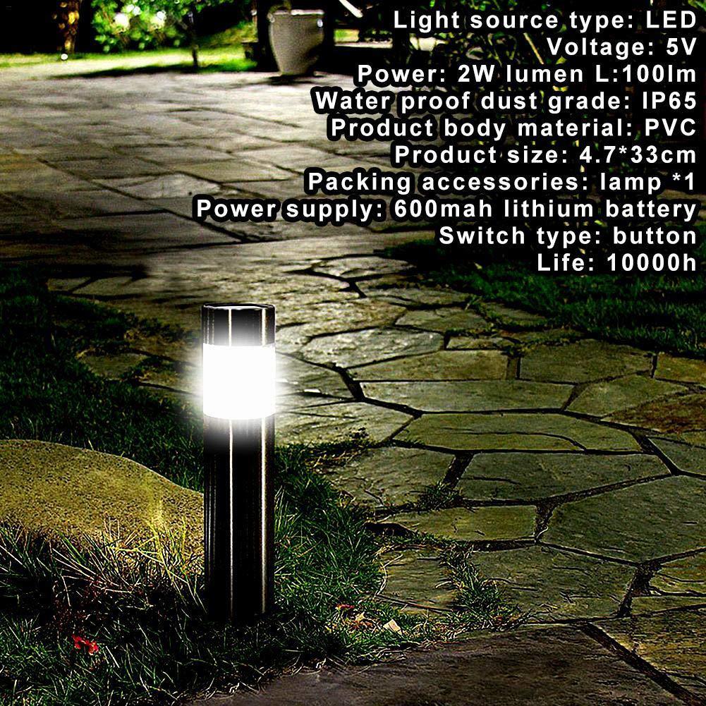 Solar Cylindrical Lawn Light – Elegant, Eco-Friendly Outdoor Illumination