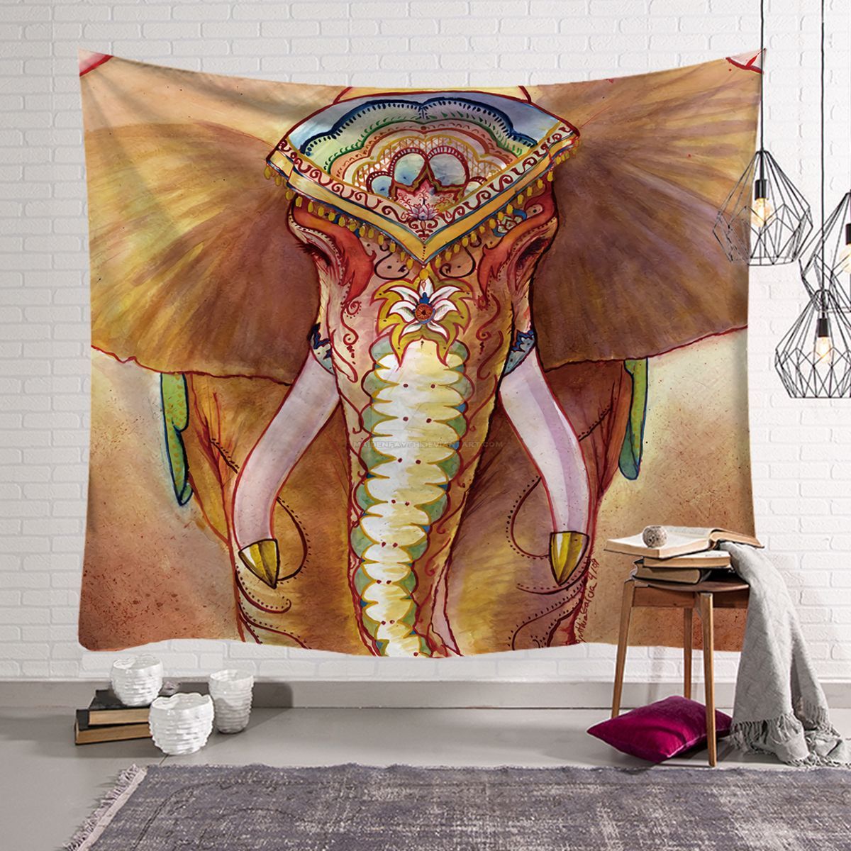 Boho Wall Tapestry – Multiple Colors & Sizes Decorative Hanging