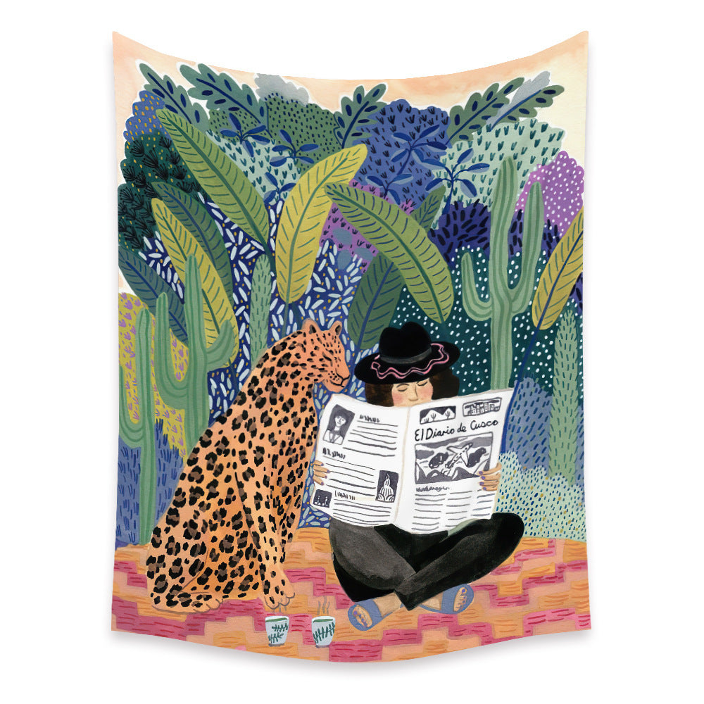Bedroom Wall Decor Fabric Tapestry – Modern Character Design