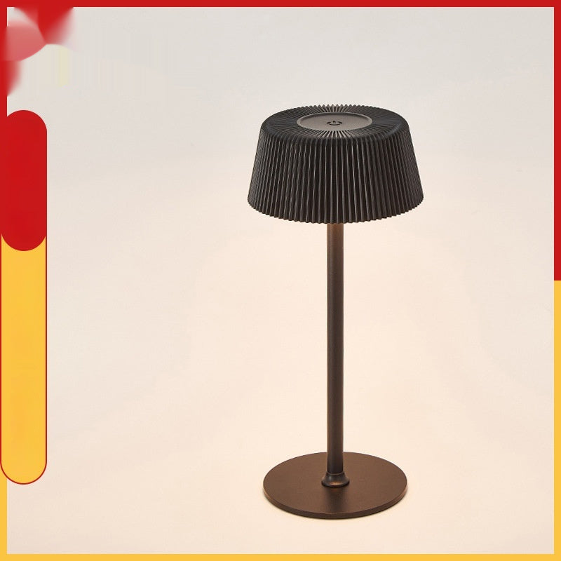 USB Charging Wireless Dining Table Ambient Light – Modern Pleated Design