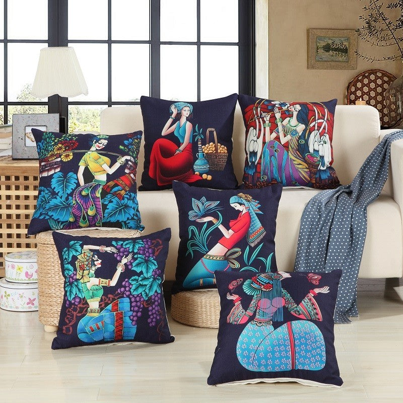 National style sofa pillow