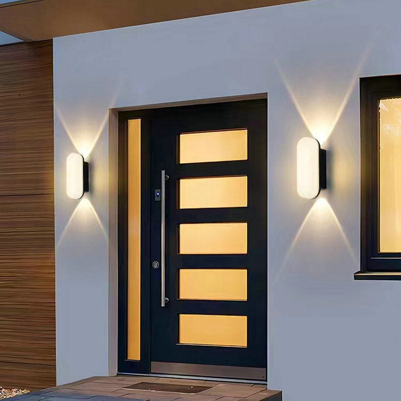 Outdoor Courtyard Wall Lamp – Warm Yellow IP65 Garden Light