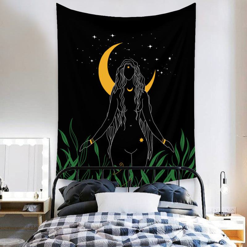 Nordic Boho Room Decor Background Cloth Tapestry – Machine Woven Polyester