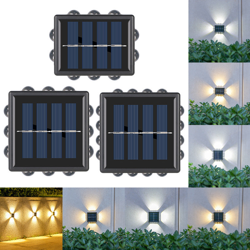 Solar Outdoor Convex Wall Lamp – Courtyard Spotlight & Garden Wall Washer