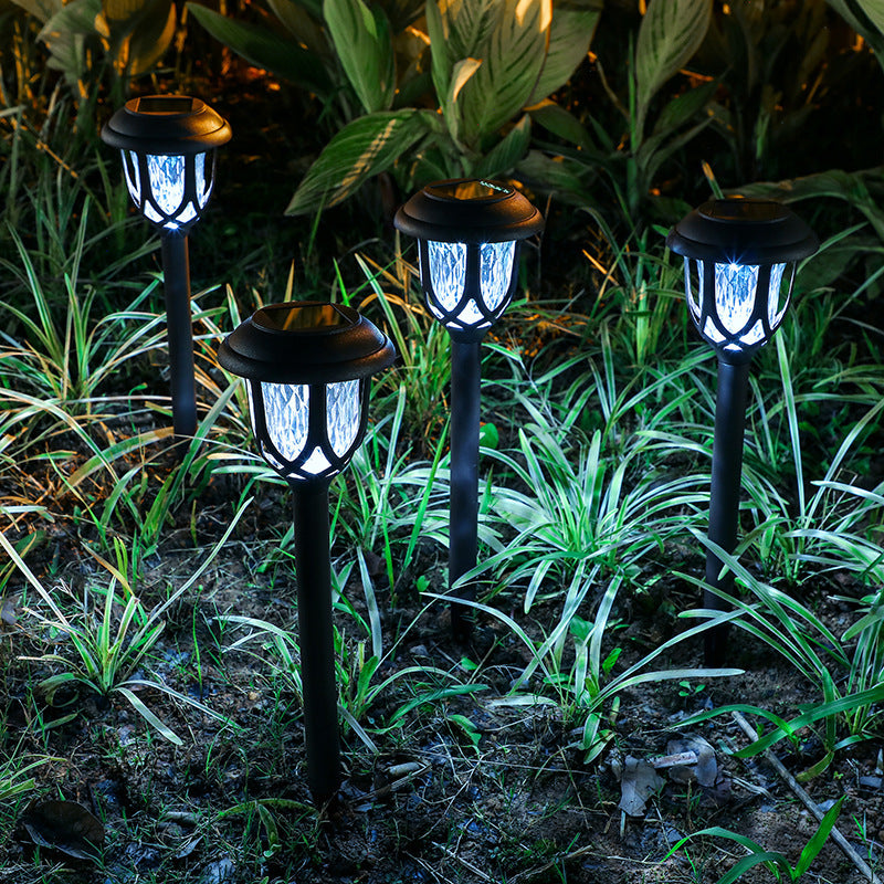 Outdoor Solar Lawn Garden Lamp – Coffee Style LED Decorative Light, Inductive Switch