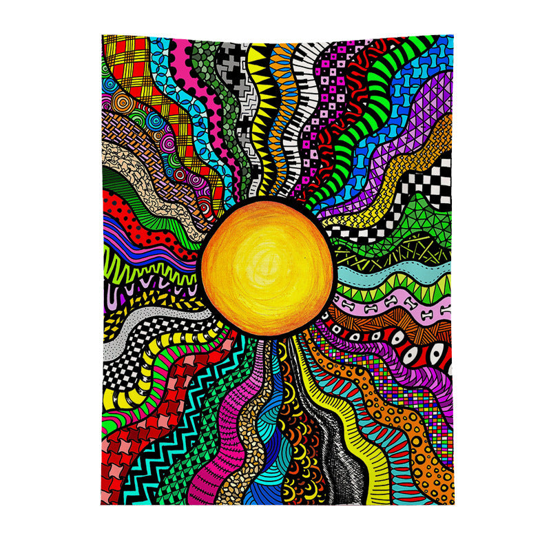 Spaceman Mandala Tapestry – Futuristic Wall Hanging for Modern Interiors