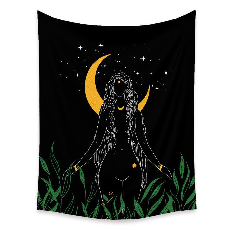 Nordic Boho Room Decor Background Cloth Tapestry – Machine Woven Polyester