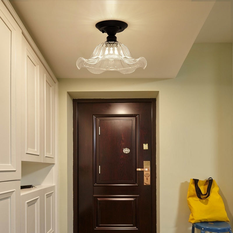 American Retro Single-head Glass Cover Lamps