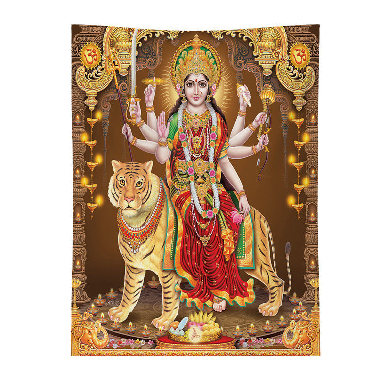 Spaceman Mandala Tapestry – Futuristic Wall Hanging for Modern Interiors