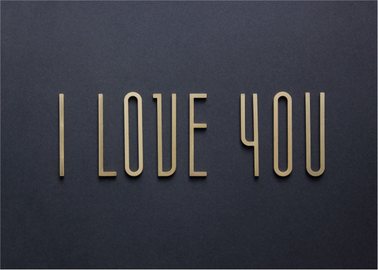 Brass Wall Creative English Alphabet Stickers