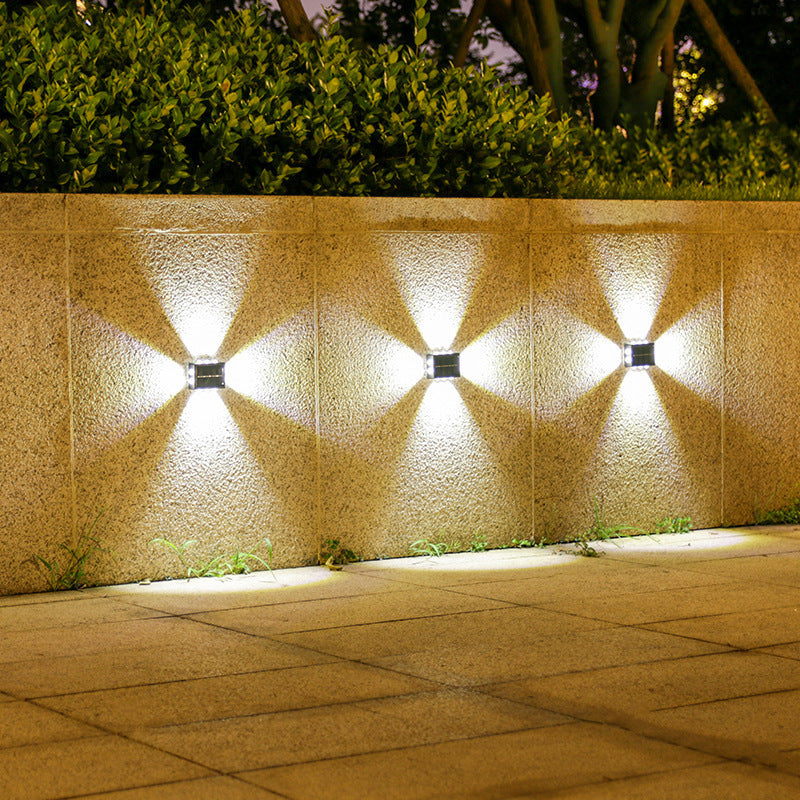 Solar Outdoor Convex Wall Lamp – Courtyard Spotlight & Garden Wall Washer