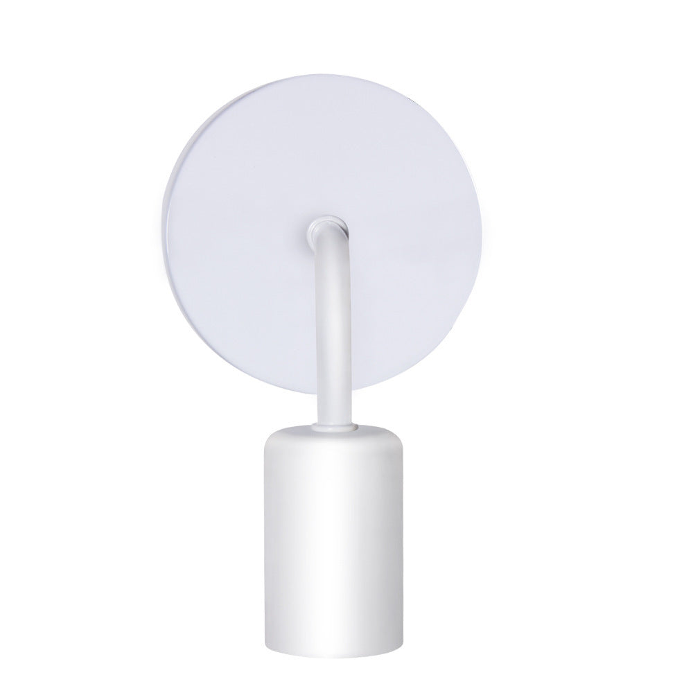 Modern Minimalist Iron Wood Wall Lamp – Nordic Single-Head Lighting