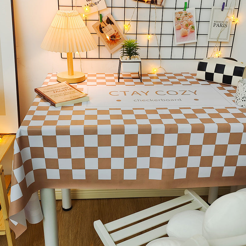 Waterproof And Oil-proof Tablecloth Coffee Table Mats Student Desk Decorative Cloth
