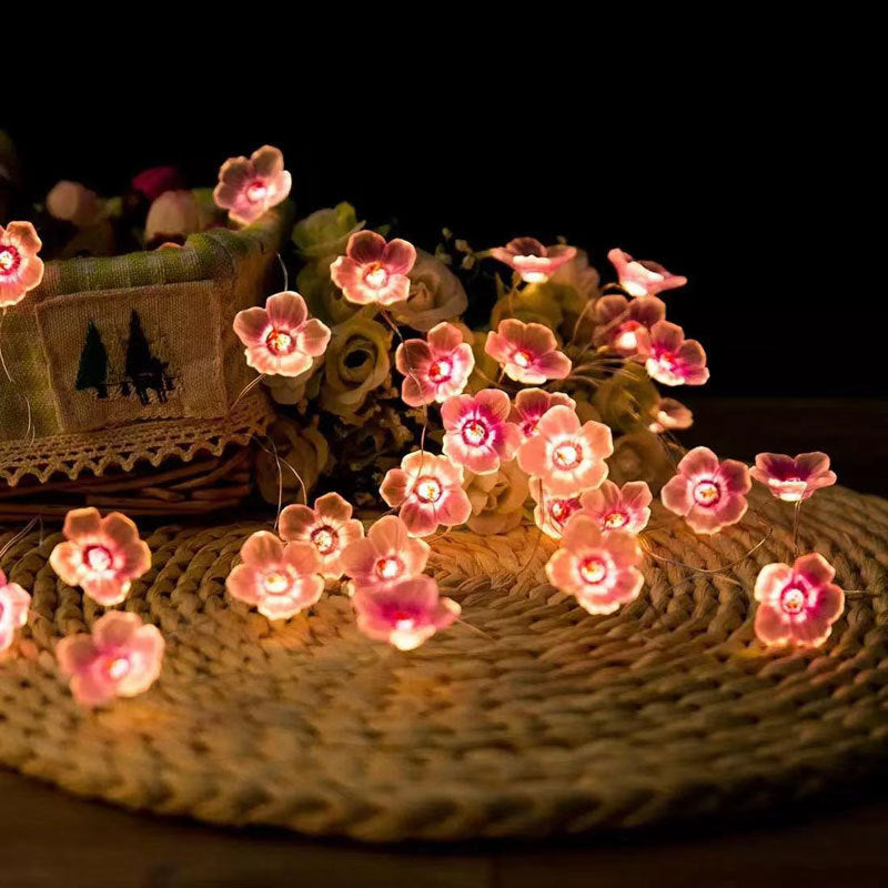 Bee & Flower Decorative String Lights – Warm White Festival Room Lighting