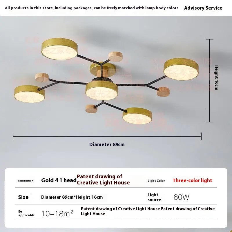 Modern Minimalist LED Ceiling Lamp – Creative Living Room Lighting