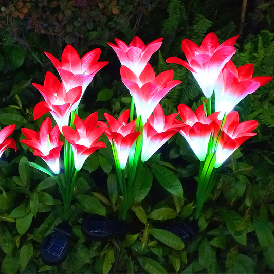 Solar Lily Festive Lantern – Outdoor Villa Courtyard Garden Light