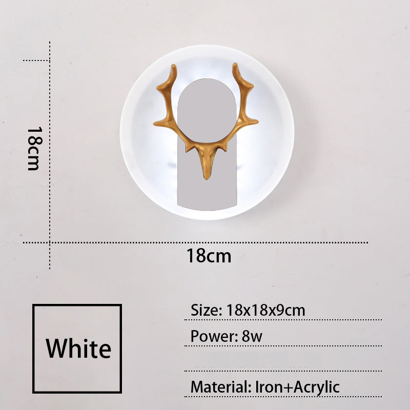 Acrylic Antlers LED Wall Light – Modern Simple Design