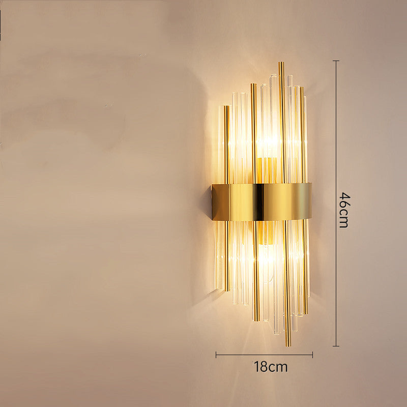 Light Luxury Crystal Lamp – Nordic Style with Stainless Steel Body