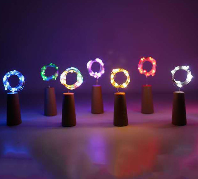 Solar Bottle Cap Lamp – Copper Wire String, Decorative LED Lights