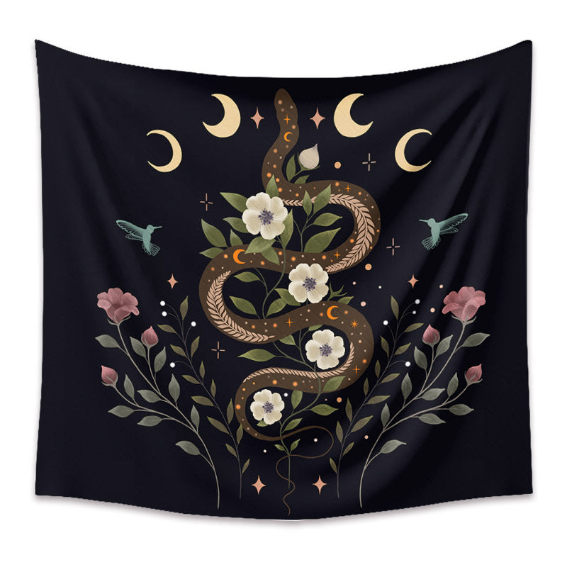 Home Fashion Bohemian Tapestry – Artistic Animal Print Room Décor