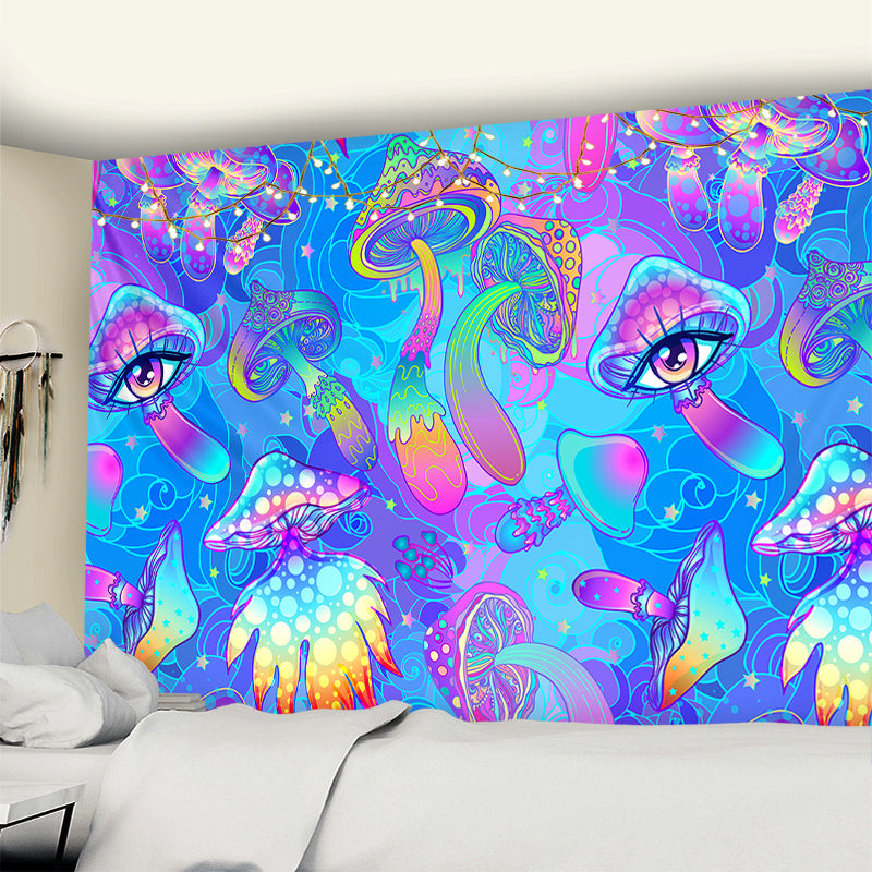Dream Mushroom Psychedelic Rug – Boho Home Decor Tapestry