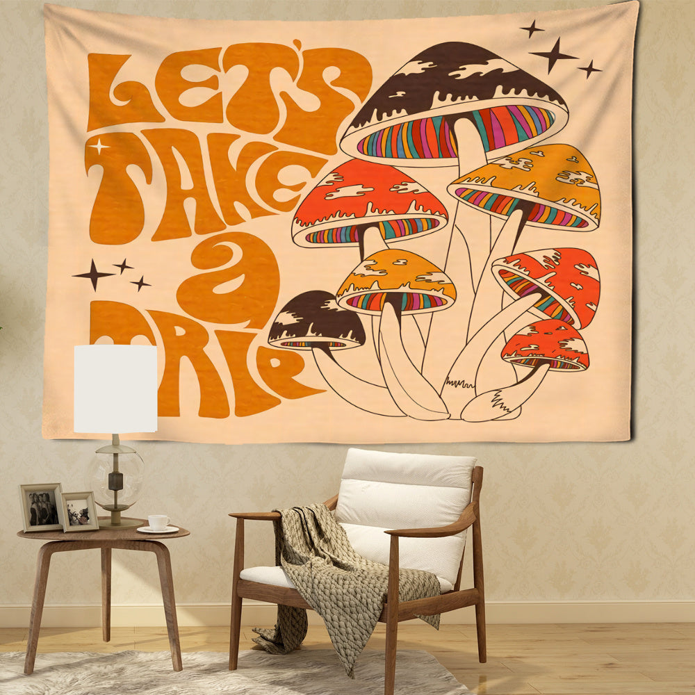 Dream Mushroom Psychedelic Rug – Boho Home Decor Tapestry