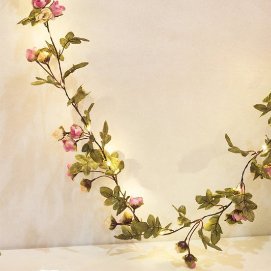 Flower Rattan LED String Lights – Festival Decorative Lighting