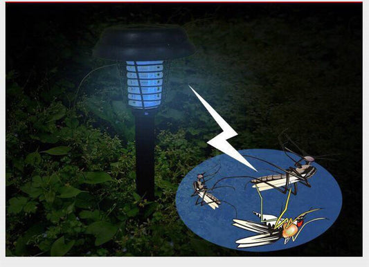 Solar Insect Killing Mosquito Lawn Lamp – UV & White LED Light
