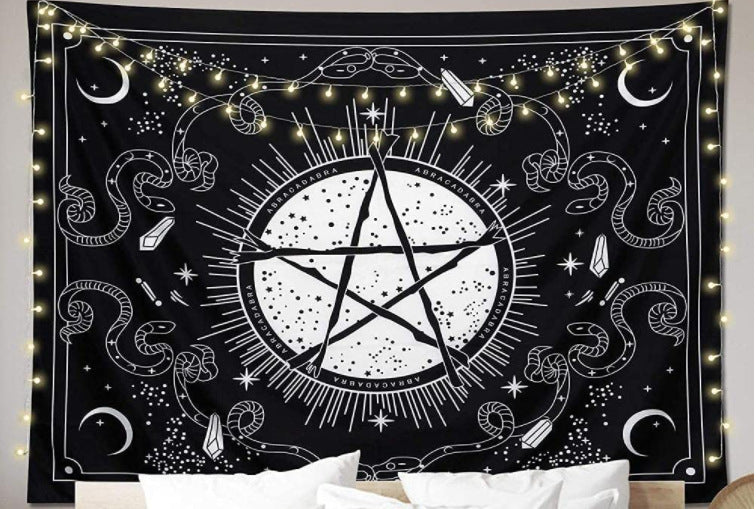 Home Decor Wall Tapestry – Sun, Moon & Star Design