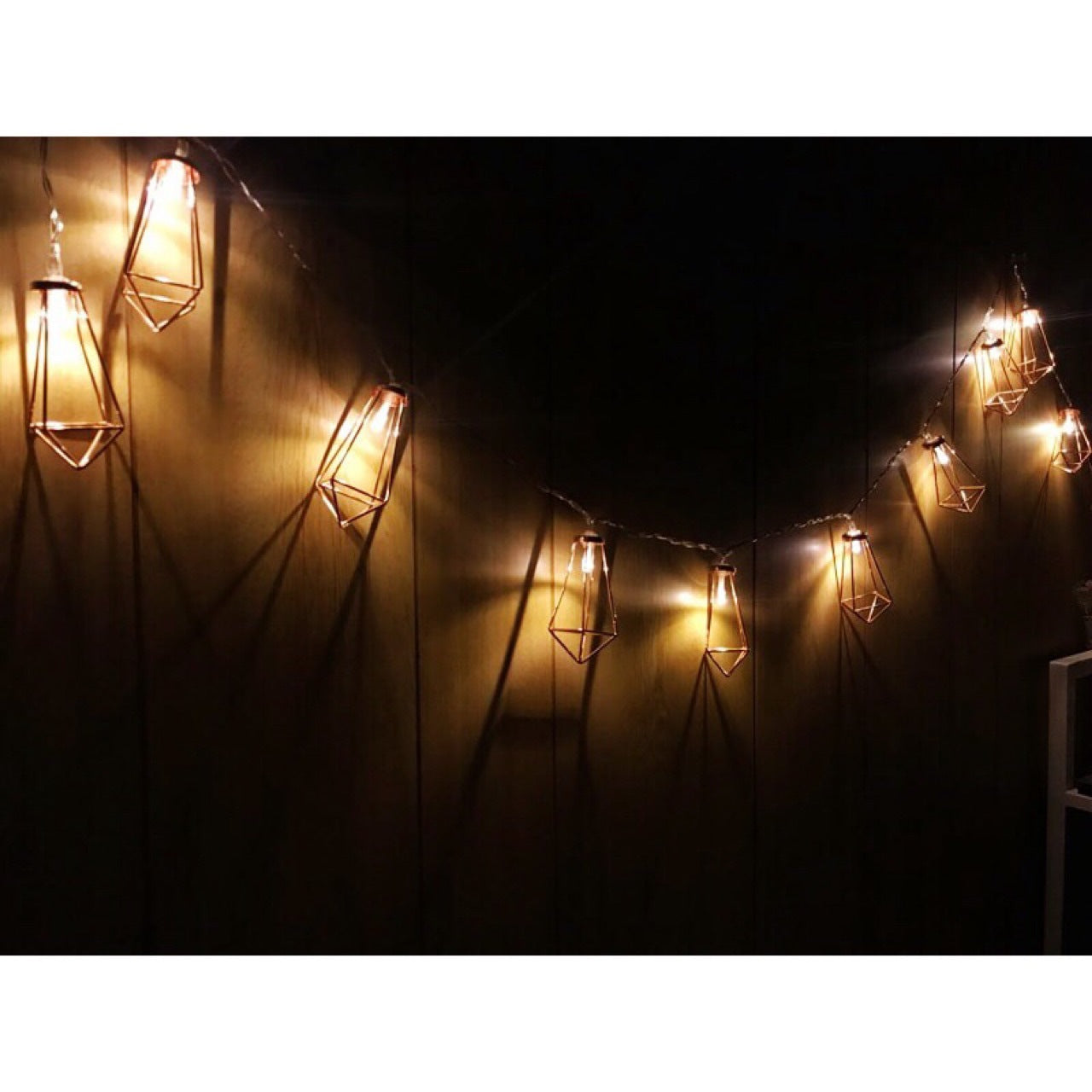 Wrought Iron Water Diamond Light String – Warm White Decorative LED