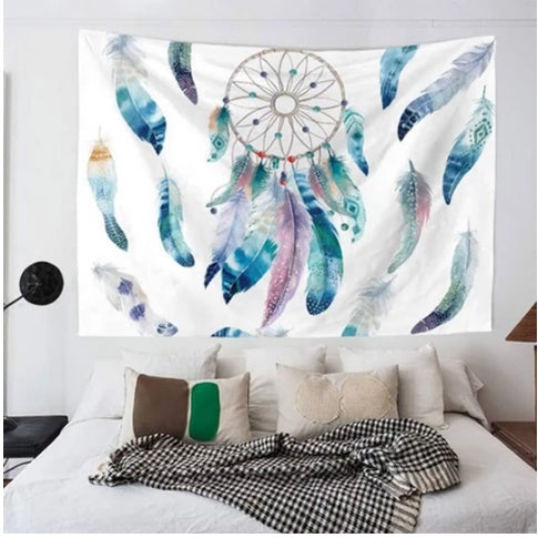 Elegant European Classical Dream Catcher Tapestry – Plush Polyester Wall Hanging