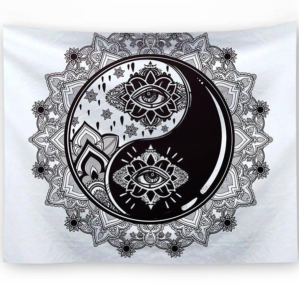 Yin Yang Plush Tapestry – European Classical Wall Hanging Home Décor