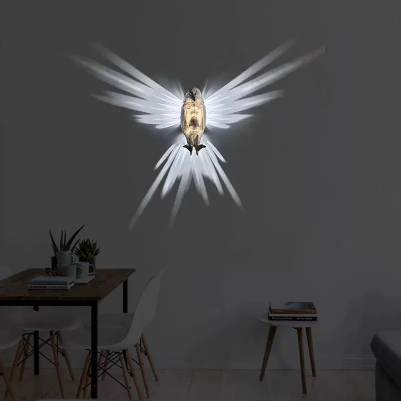 Modern Creative 3D Printed Bird Wall Lamp – Eagle Shape Sconce Light