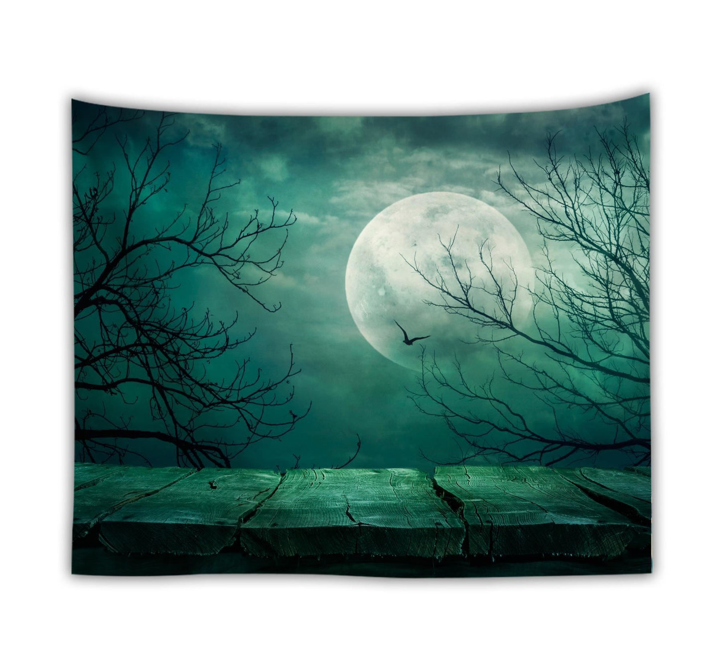 Ocean Moon Nature Wall Tapestry – Digital Print Polyester Dorm Decor