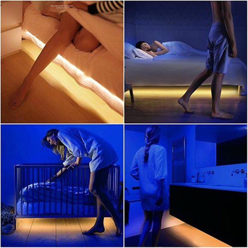 Smart Bed Night Light – Soft Glow LED for Bedroom Safety & Comfort