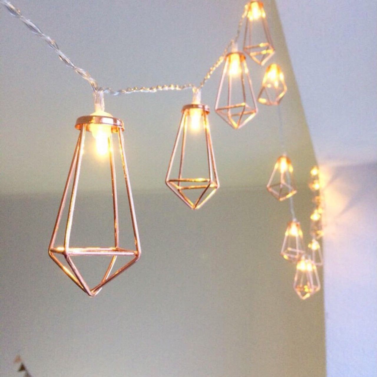 Wrought Iron Water Diamond Light String – Warm White Decorative LED