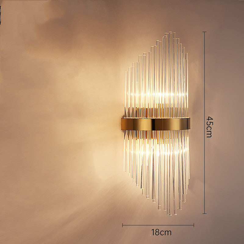 Light Luxury Crystal Lamp – Nordic Style with Stainless Steel Body