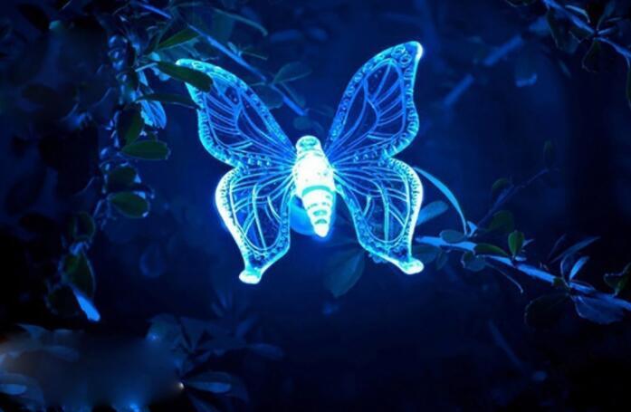 LED Solar Garden Light – Color Changing Waterproof Dragonfly & Butterfly Lawn Lamp