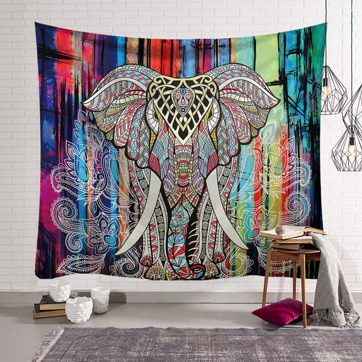 Boho Wall Tapestry – Multiple Colors & Sizes Decorative Hanging