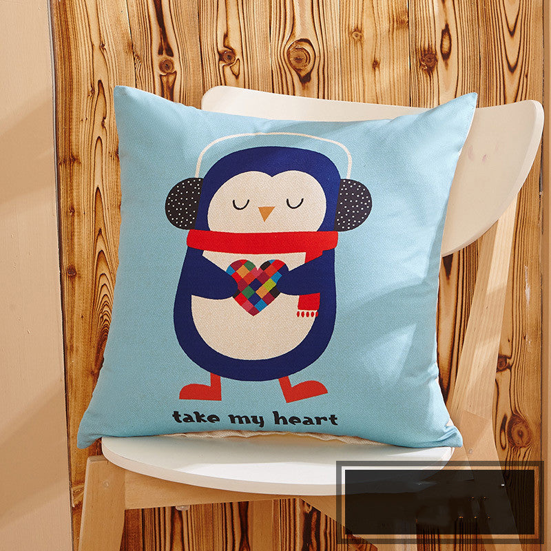 Cartoon sofa pillowcase